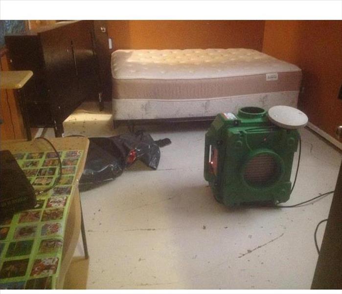 air scrubbers in bedroom after fire